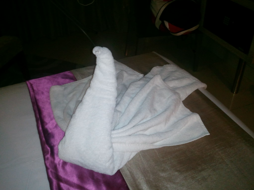 decorative towels at Hotel - swan