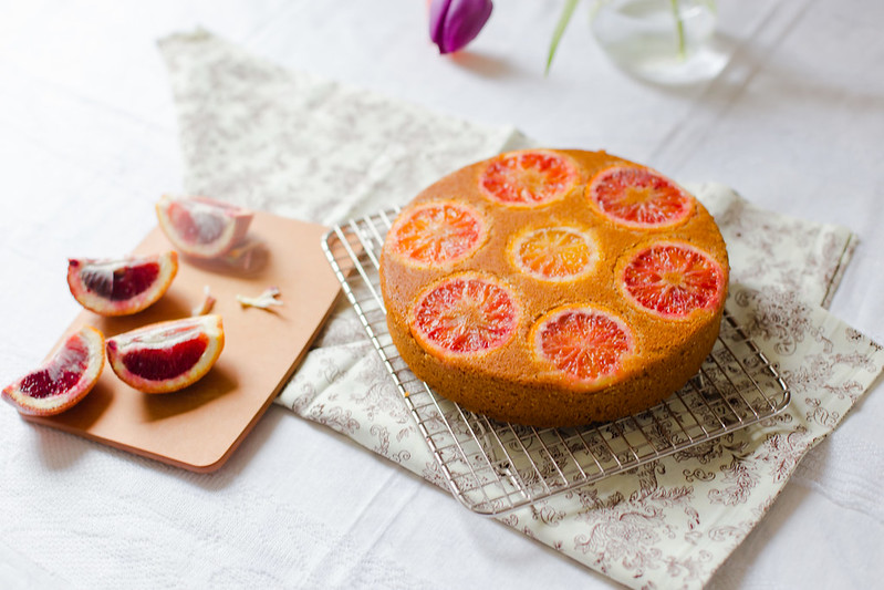 Blood Orange Polenta Cake