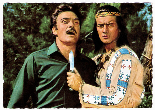 Rik Battaglia and Pierre Brice in Winnetou 3. Teil (1965)