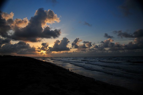 sky beach water sunrise texas magic matagorda