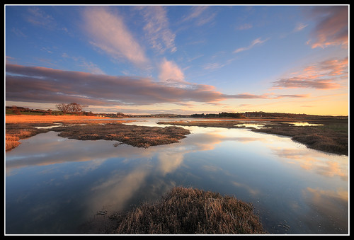 sunrise northumberland alnmouth marsh