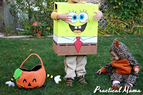 DIY: Spongebob Squarepants costume for kids - -