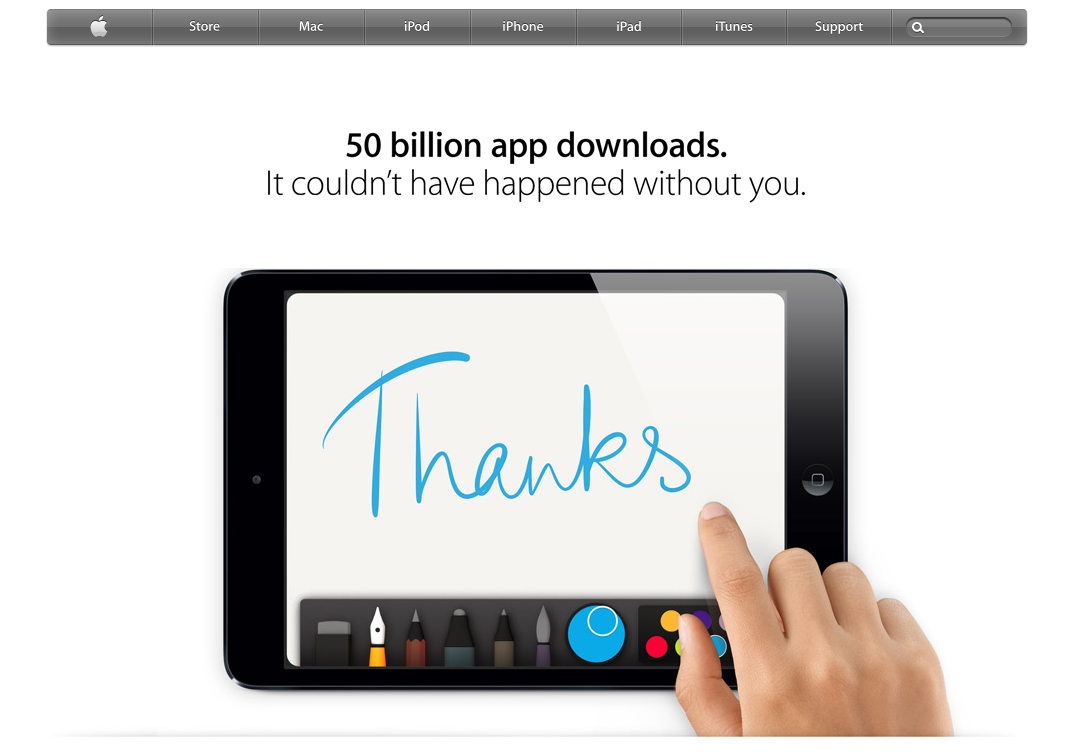 50 billion app downloads