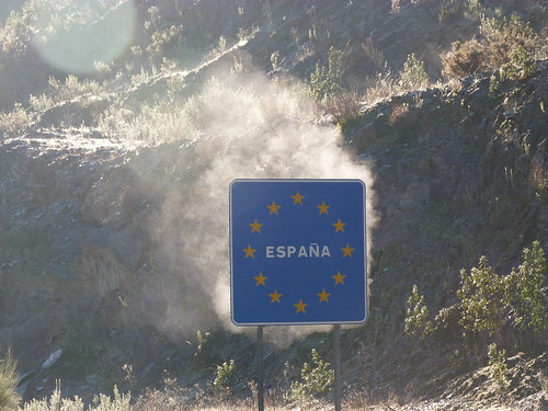 españa portugal border huelva frontera trafficsignal watervapor señaldetráfico barrancos unióneuropea europeunion vapordeagua