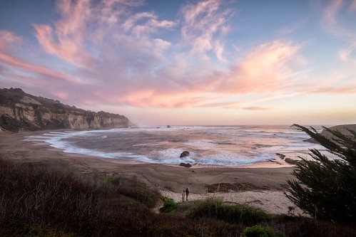 ocean california sunset seascape beach clouds landscape coast couple pacific dusk shore greyhoundrock greyhoundrockcountypark