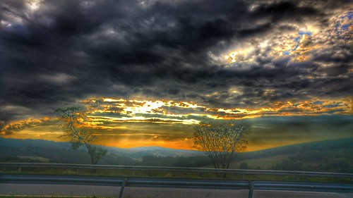 road sunset sky cloud tree landscape fx passagem estamos