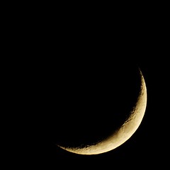 133/365: Waxing Crescent Moon 15% of Full