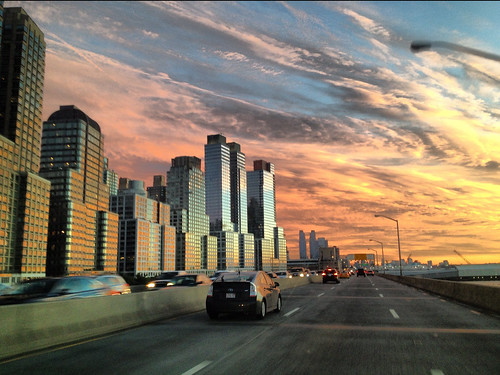 world new york nyc sunset sky sun ny newyork west sexy cars beautiful architecture brooklyn clouds scrapers sunrise buildings river island photography newjersey highway allie earth bronx manhattan side center dailycommute robots single hudson trade housewife ratchet obedient