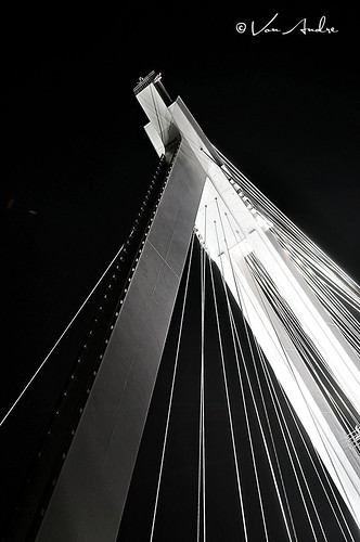 china longexposure bridge dark nightshot ngc strings harp ningbo zhejiang 18135mm 外滩大桥西 waitanbridge