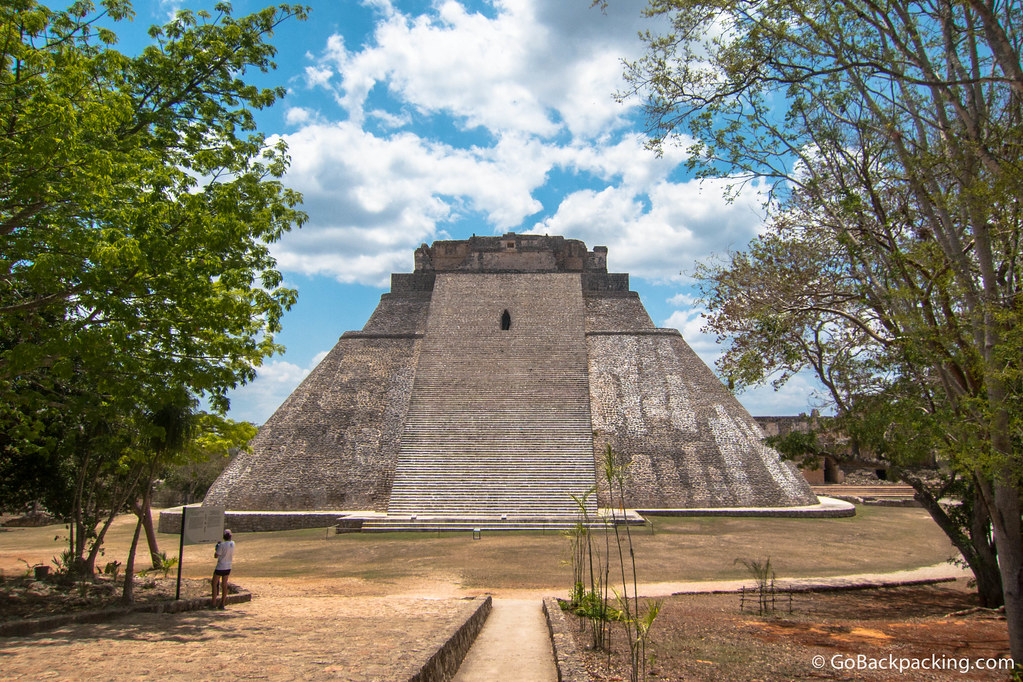 The initial view, upon entering Uxmal, is the east view of the House of the Magician