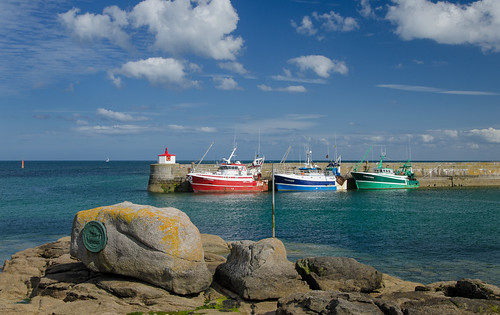 sea sky clouds boats harbor meer ships himmel boote hafen schiffe