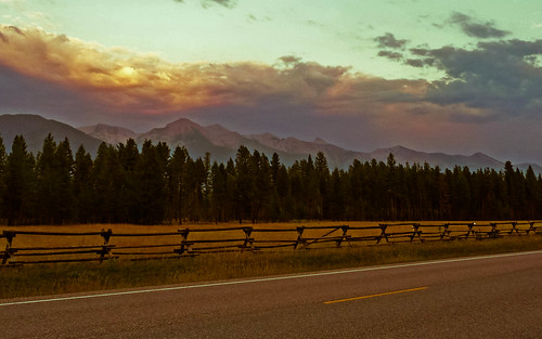 sunset mountains montana ballfield swanvalley highway83