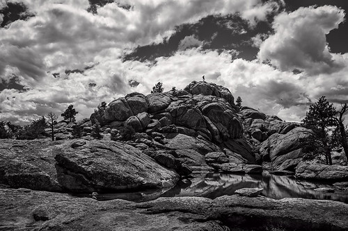 sky blackandwhite mountain silhouette clouds contrast rockies colorado hiking rockymountains tarn poudre greyrock poudrecanyon greyrockmountain