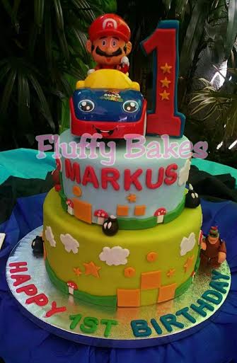 Super Mario Cake by Julie-Ann Elizabeth Regulano of Fluffy Bakes PH