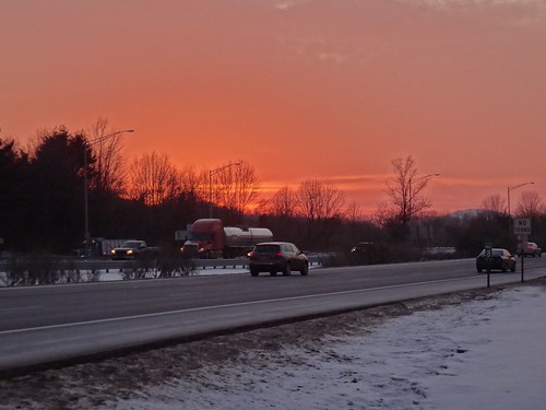 winter sunset scene area rest 2013 interstate78
