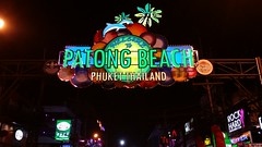 Entering Patong Beach from Bangla Road (Patong, Thailand)