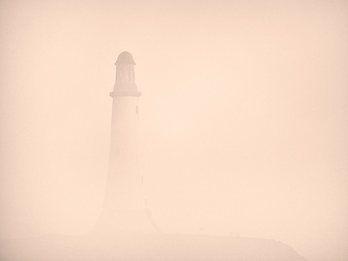uk england mist monument fog hill cumbria ulverston sirjohnbarrow hoad