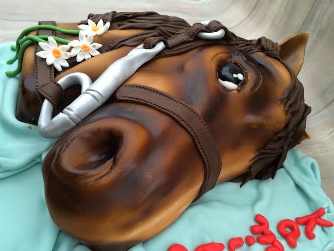 Horse Head Theme Cake by Marzena of YummCake With Fantasy