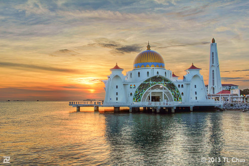 sunset creative hdr melaka malacca masjidselatmelaka