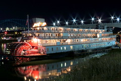 The Delta Queen at Night - Chattanooga