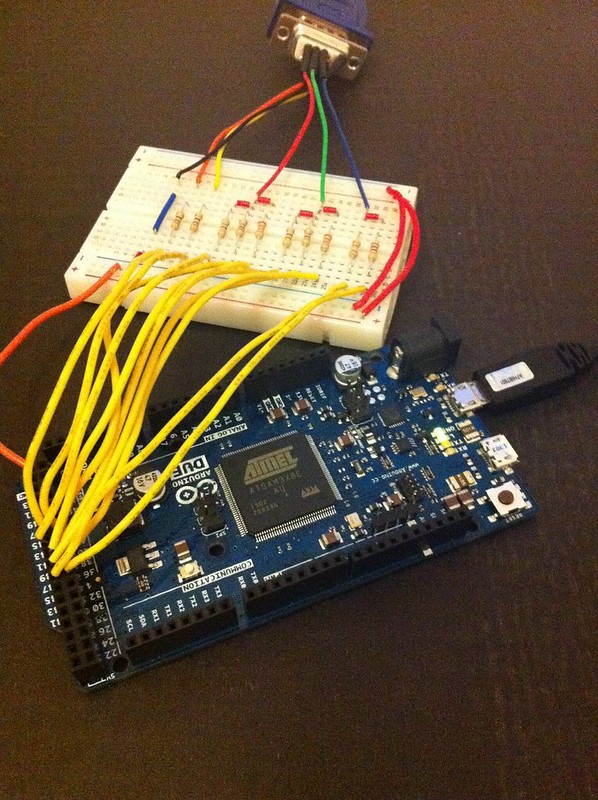 Arduino Due VGA Out Prototype