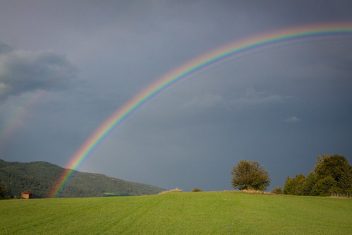 rain rainbow day regenbogen waldviertel