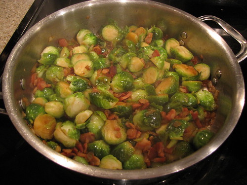 Braised Brussels Sprouts with Pancetta