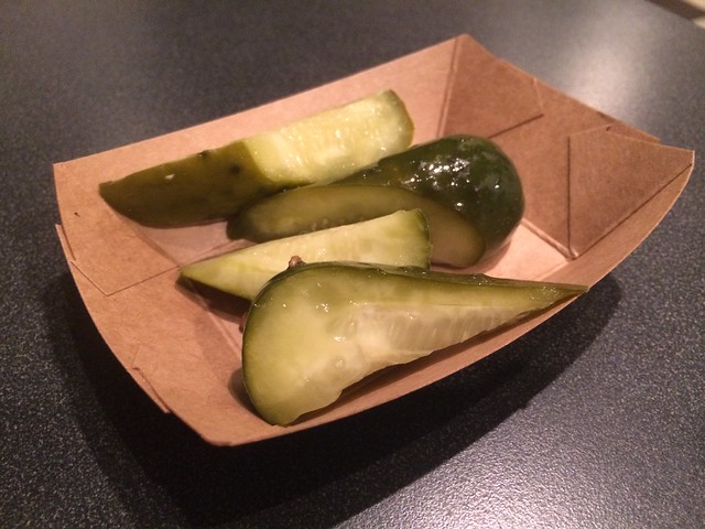 Homemade pickles - Super Duper Burgers