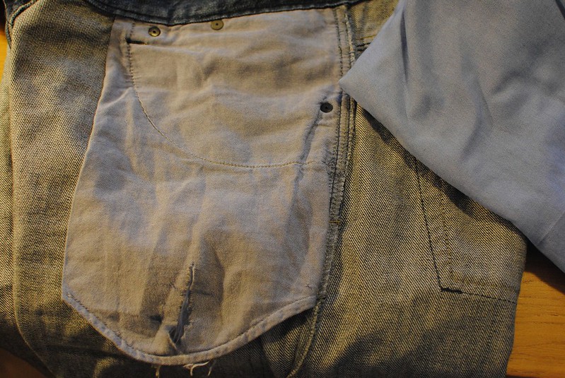 How to fix jeans pockets