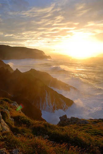 sunset españa coast spain nikon waves galicia spanien pantin galicien 2013 d80 eyecandi roberthawke robhawke