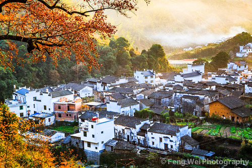 china travel autumn house color tree fall tourism nature beautiful beauty horizontal rural season relax landscape maple scenery colorful asia peace tour village view outdoor traditional chinese relaxing scenic culture peaceful tranquility landmark serenity stunning vista remote serene tradition architeture tranquil breathtaking wuyuan jiangxi fuchun changxi