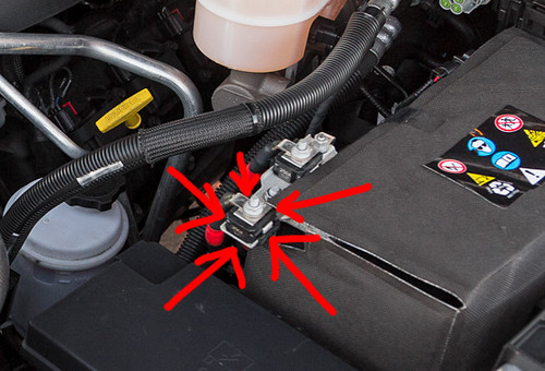 Fuse on Battery Clamp Part Number - DodgeTalk : Dodge Car Forums, Dodge