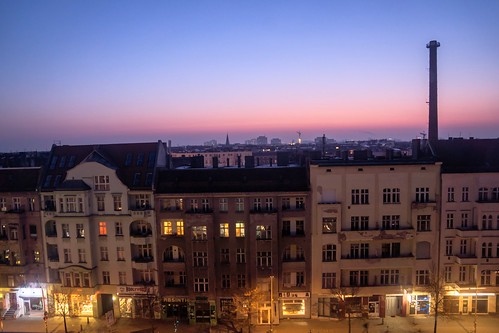 city berlin berg sunrise germany rooftops prenzlauer