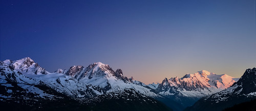 blue sunset france montagne alpes time ciel slice paysage chamonix mont blanc moutain beautifull exterieur