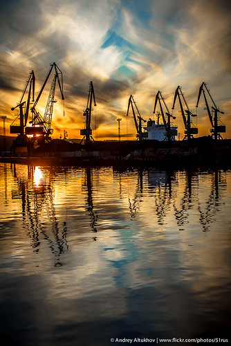 sunset russia seaport закат murmansk порт мурманск murmanskayaoblast