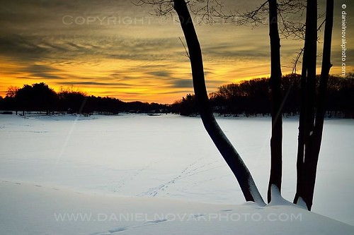 winter snow ny newyork cold ice clouds sunrise outdoors dawn frozen buffalo warm quiet path walk earlymorning tracks footprints peaceful hike greenlake westernnewyork orchardpark buffaloniagara