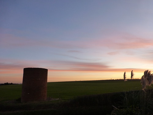 uk morning england sky brick tower field sunrise dawn ruins flickr towers ruin silo fields viewfromhome hertfordshire pampasgrass ruined knebworth herts siloes