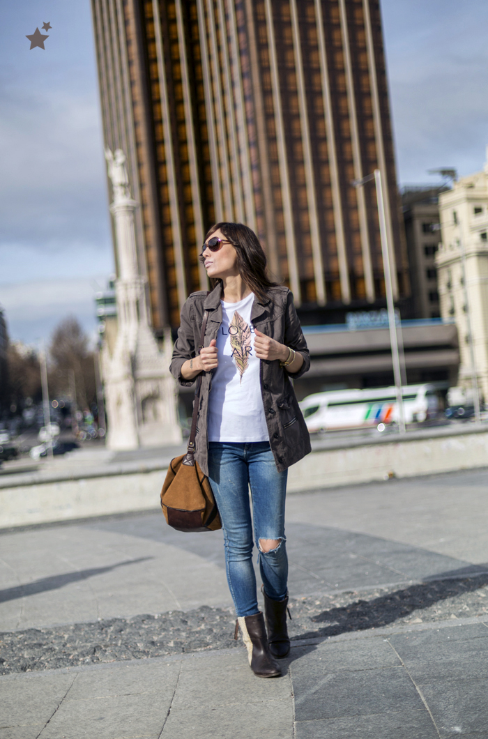 street style barbara crespo howsty boots jeans plaza colon madrid fashion blogger outfit blog de moda