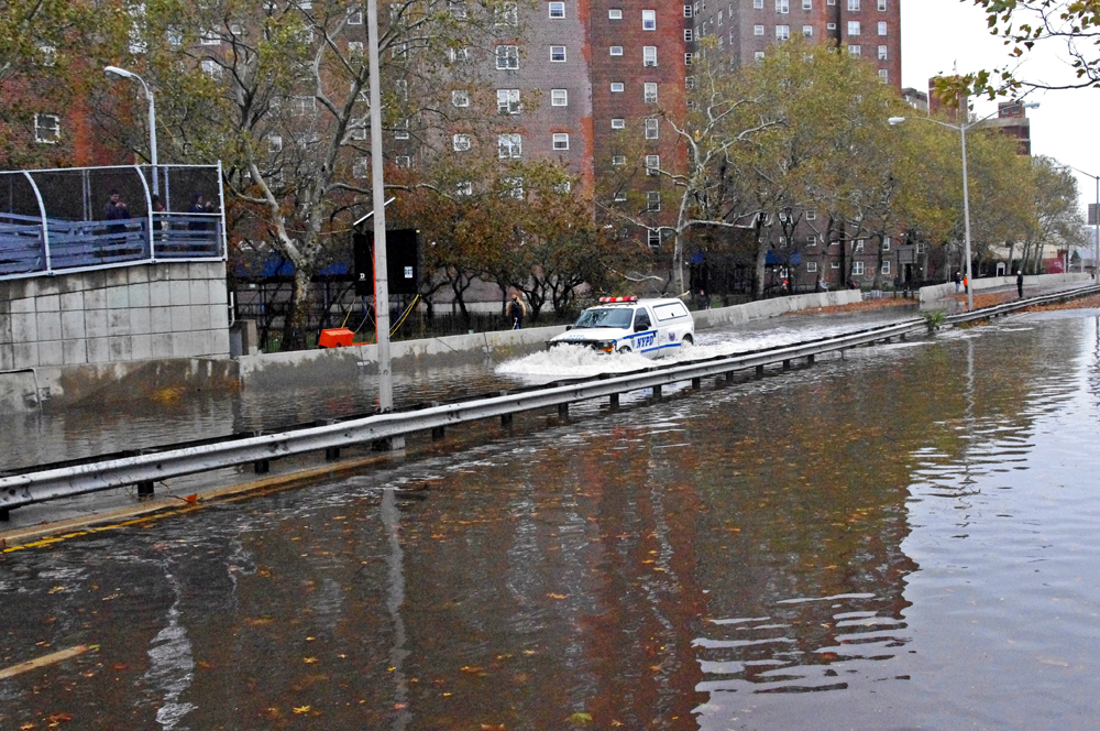 Hurricane Sandy NYPD FDR Flood 2012
