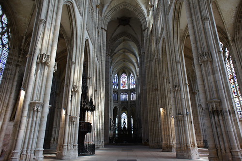 france church interior gothic rouen