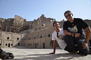 Isaac y yo en Bam (Irán)
