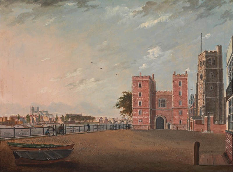 Daniel Turner - Lambeth Palace from the West (c.1802)