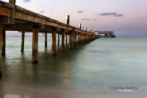 ocean longexposure sunset beach water island pier spring florida may theme fl annamaria enchantment thepier 52weeks project52 virginiabaileyphotography
