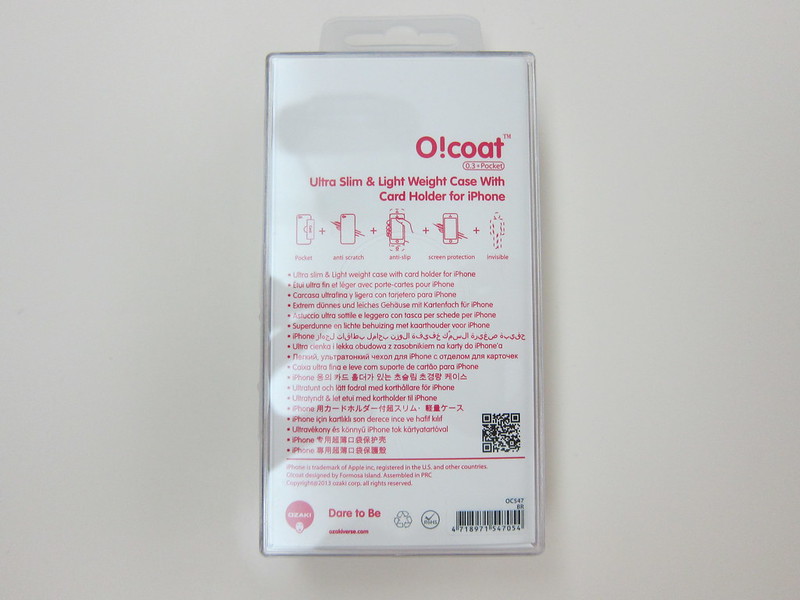 Ozaki O!coat 0.3+Pocket - Pacakging Back