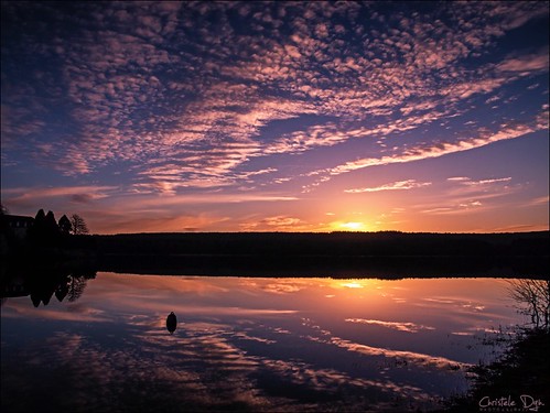 sunset sky reflection clouds bretagne breizh reflet ciel nuages coucherdesoleil étang bzh brocéliande illeetvilaine