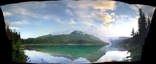 sunset panorama hiking backpacking banff banffnationalpark canadianrockies jo19 luellenlake