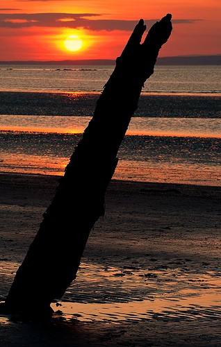 sunset seascape beach landscape scotland firthofforth eastlothian setonsands
