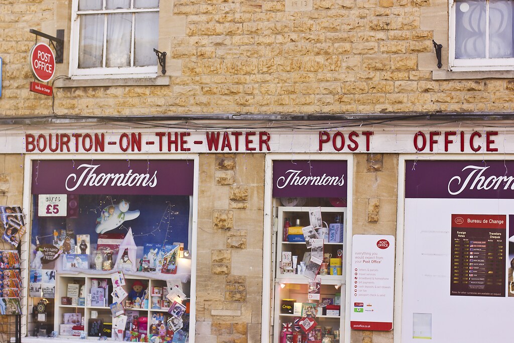 Bourton On the Water Cotswolds Gloucester England Houses River Stream Slate