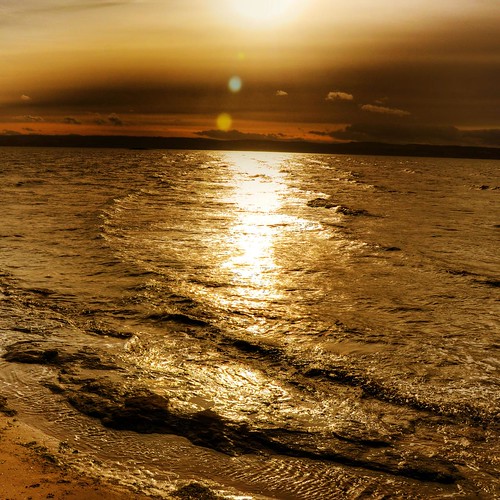 sea england sun texture water square golden europe waves britain hdr wirral irishsea westkirbymerseyside mygearandme