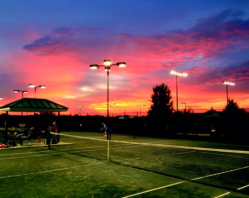 sunset tennis